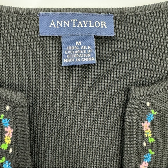 Ann Taylor Vintage 100% Silk Dress & Cardigan | Size Medium - Picture 7 of 12